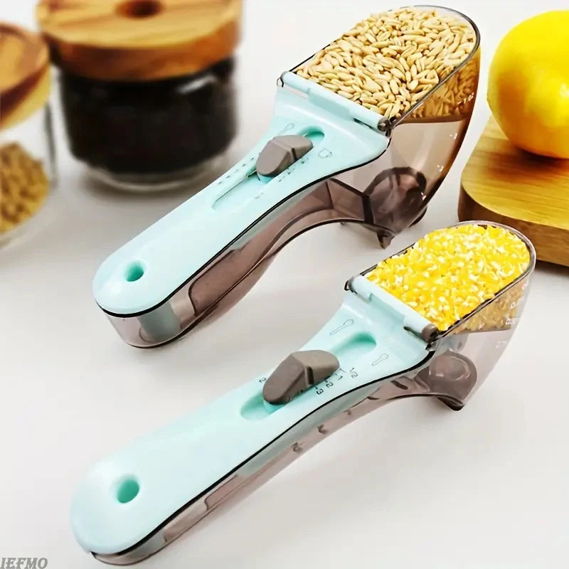 Thermabuild | 2Pcs Adjustable Measuring Cup And Measuring Spoon
