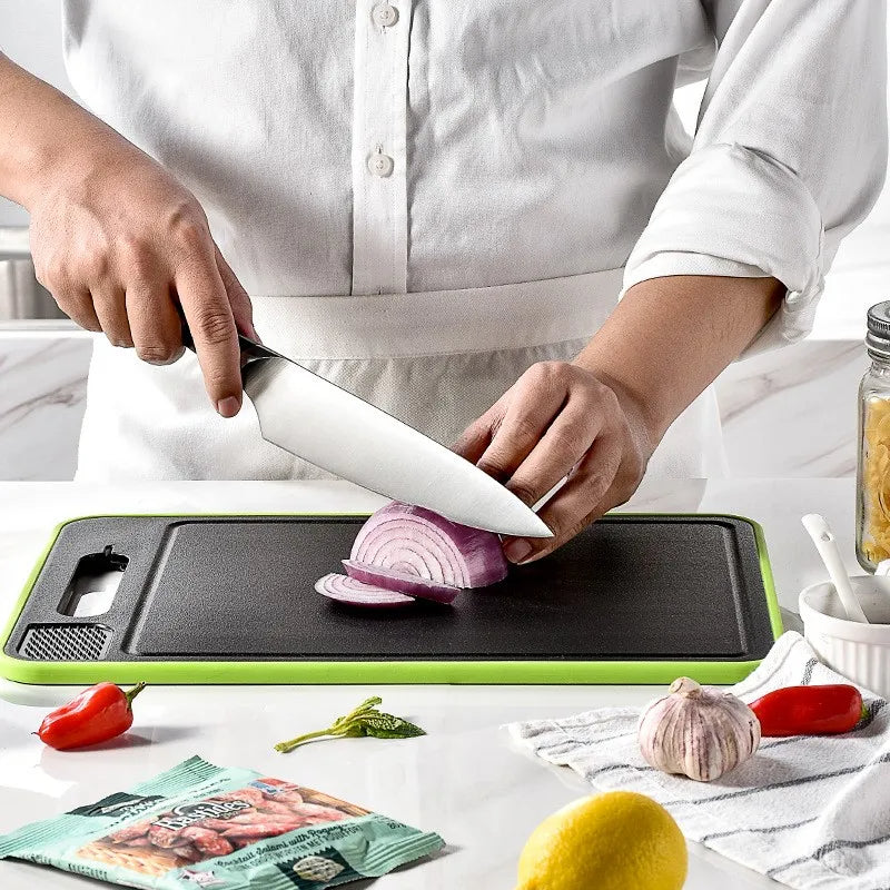 Thermabuild | 4-in-1 Cutting Board with Thawing Tray and Knife Sharpener