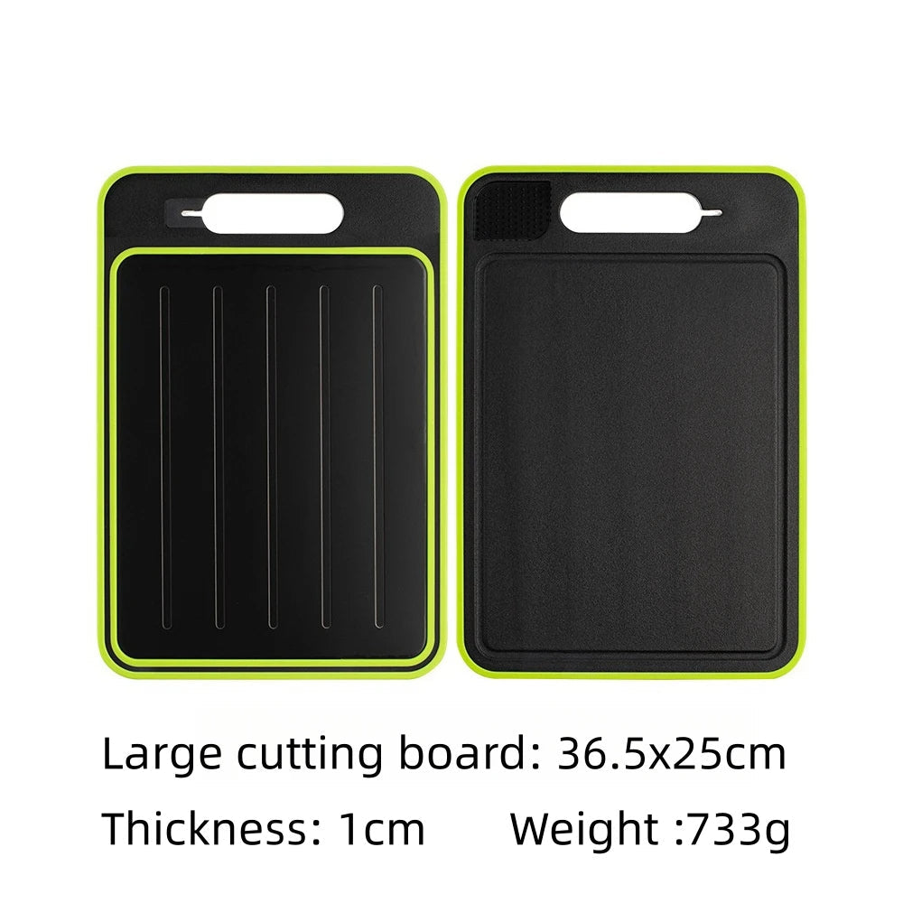 Thermabuild | 4-in-1 Cutting Board with Thawing Tray and Knife Sharpener