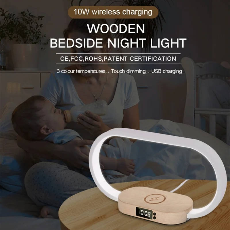 Thermabuild | Alarm Clock with Wireless Charging and Night Light