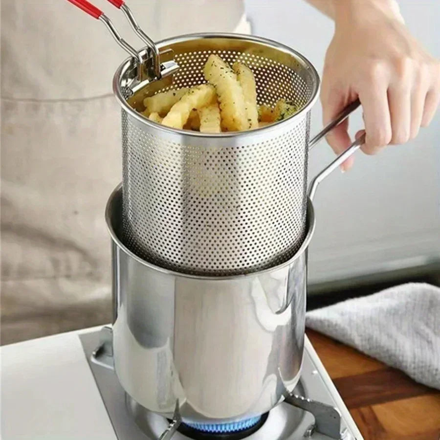 Thermabuild | 1200ML Deep Fryer Pot with Strainer