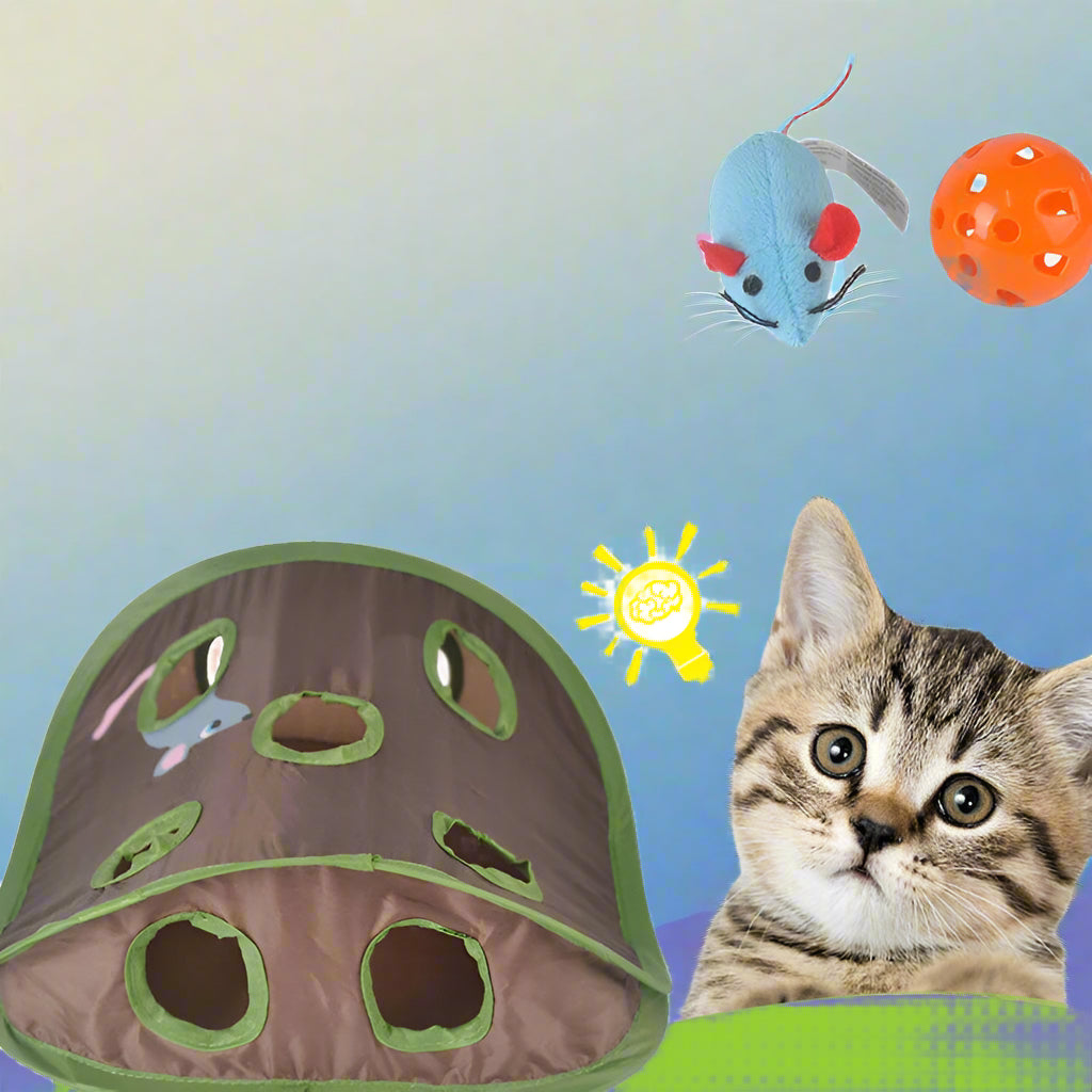 Thermabuild | 9-Hole Tunnel Cat Mice Game