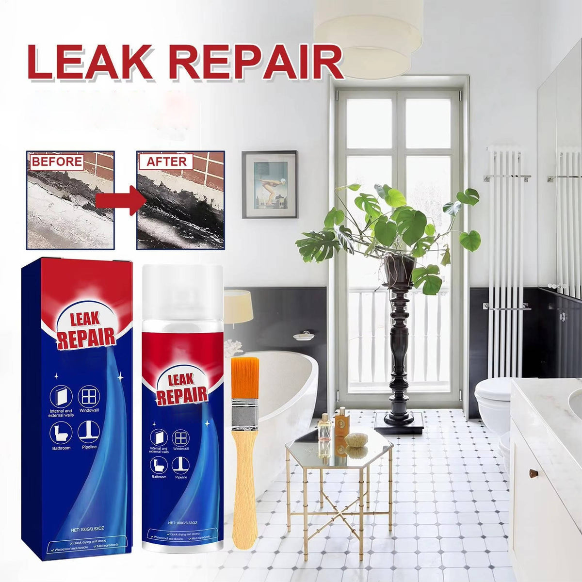 Thermabuild | 2 Set Leak Repair Waterproof Sealant Spray All Purpose