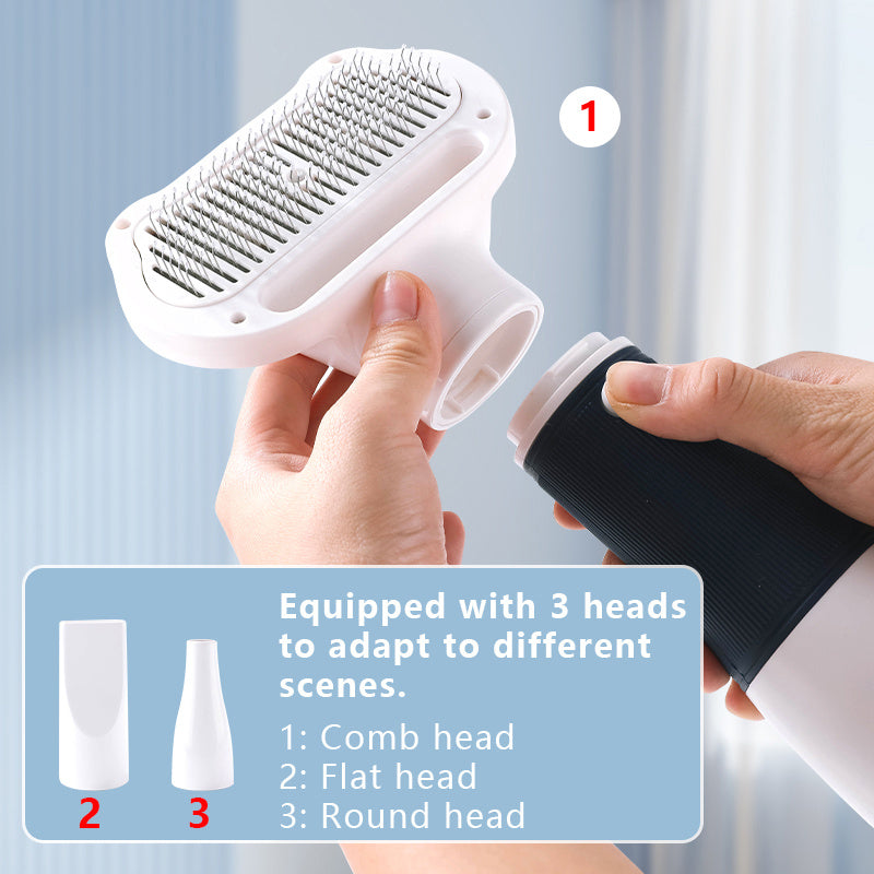 Thermabuild | 3-in-1 Dog Hair Dryer and Grooming Brush
