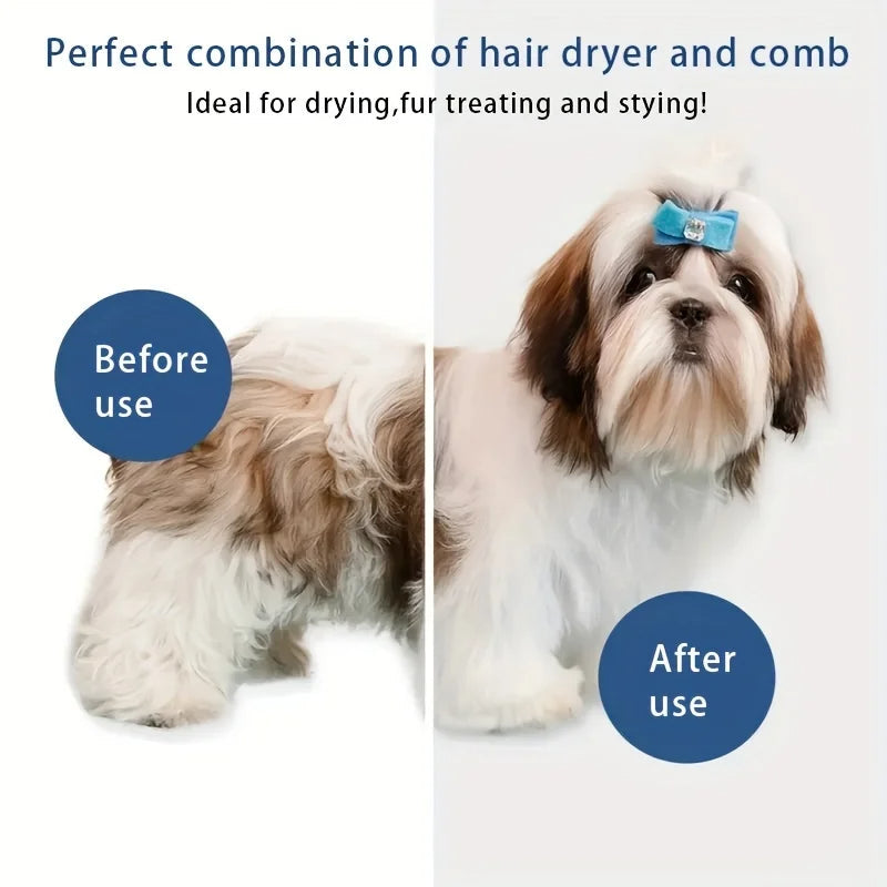 Thermabuild | 3-in-1 Dog Hair Dryer and Grooming Brush