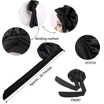 Thermabuild | All-Night Silk Bonnet - Stays On All Night Guaranteed