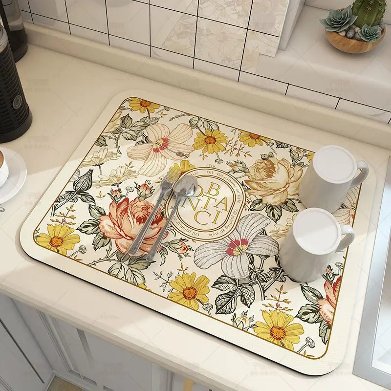 Thermabuild | Diatomite Kitchen Draining Mat with Rapid Evaporation Design