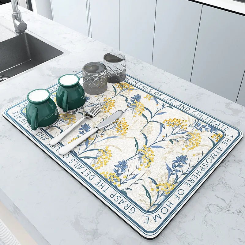Thermabuild | Diatomite Kitchen Draining Mat with Rapid Evaporation Design