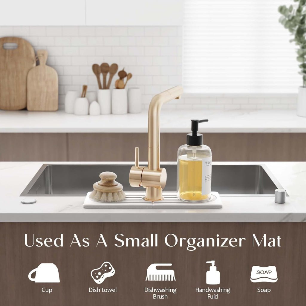 Thermabuild | Ultra-Absorbent Diatomite Drying Mat for Cleaner Sink Spaces