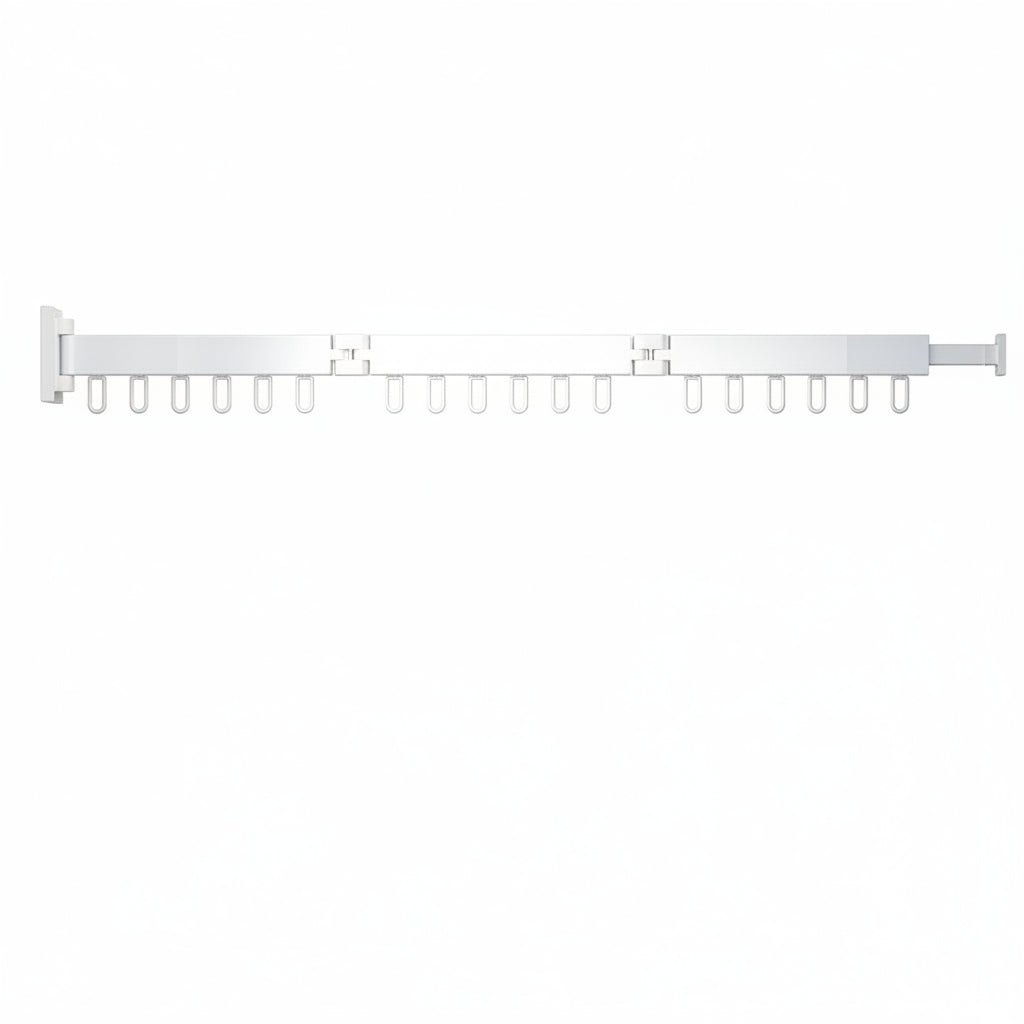Thermabuild | Wall-Mounted Retractable Clothes Dryer with Folding Hanger Design