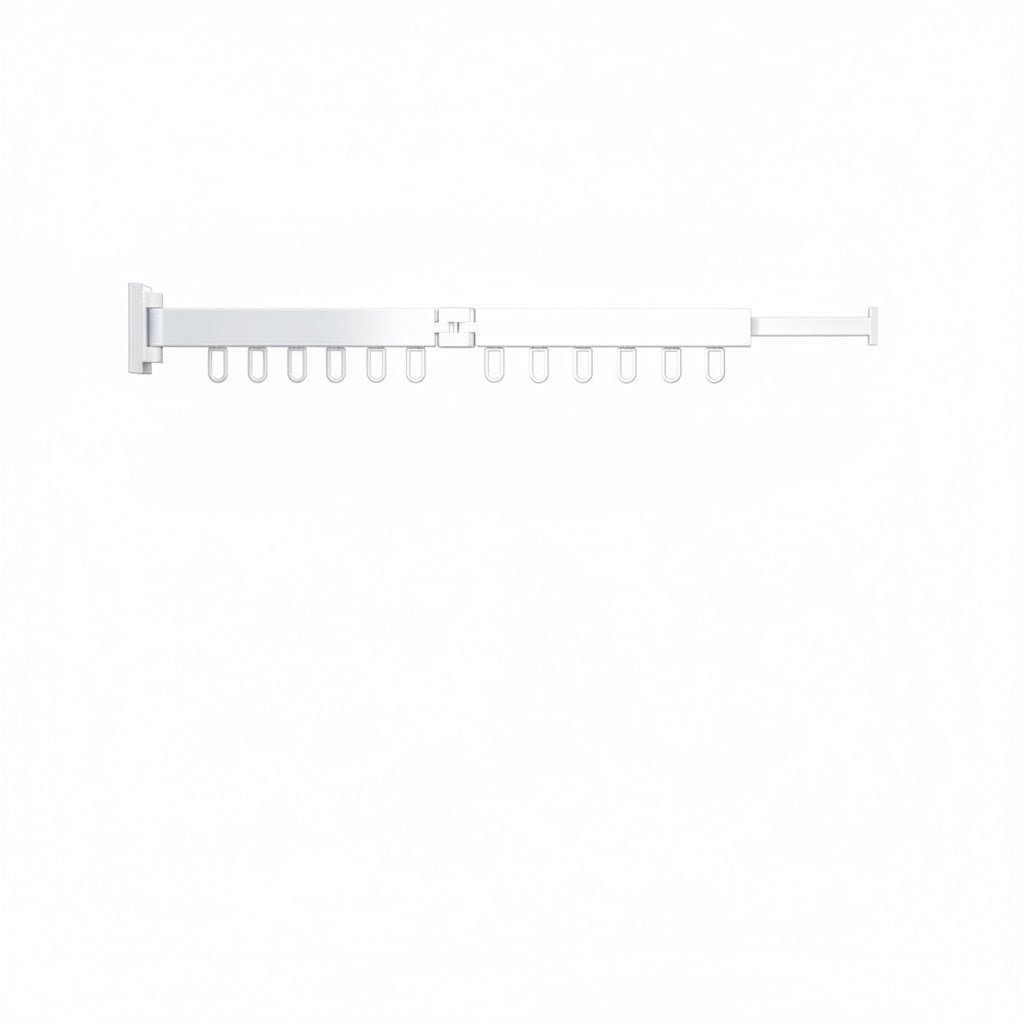 Thermabuild | Wall-Mounted Retractable Clothes Dryer with Folding Hanger Design