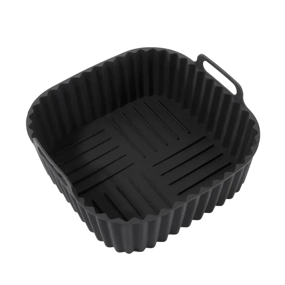 Thermabuild | Premium Silicone Air Fryer Liners, Non-Stick Square Mats for 4–7 QT Ovens