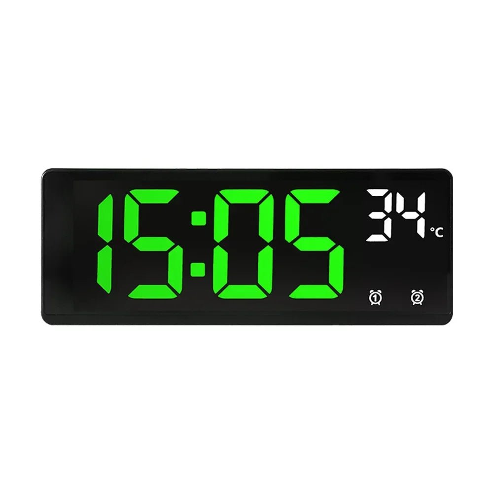 Thermabuild | Voice Control Digital Alarm Clock with Dual Alarms