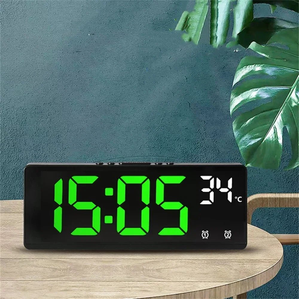 Thermabuild | Voice Control Digital Alarm Clock with Dual Alarms