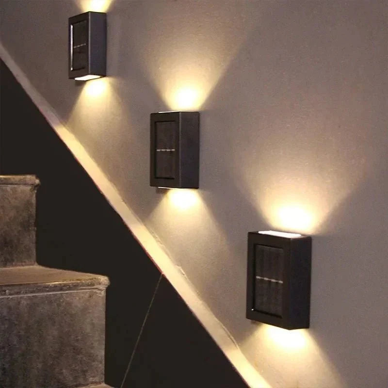 Thermabuild | Solar LED Wall Lamps – Wireless IP65 Outdoor Lighting with Warm & White Light Options