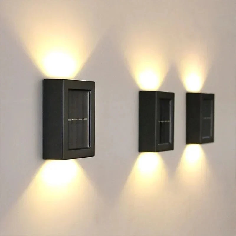 Thermabuild | Solar LED Wall Lamps – Wireless IP65 Outdoor Lighting with Warm & White Light Options
