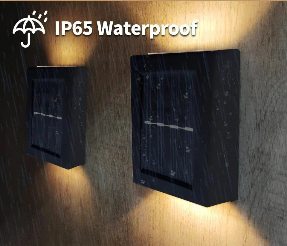 Thermabuild | Solar LED Wall Lamps – Wireless IP65 Outdoor Lighting with Warm & White Light Options