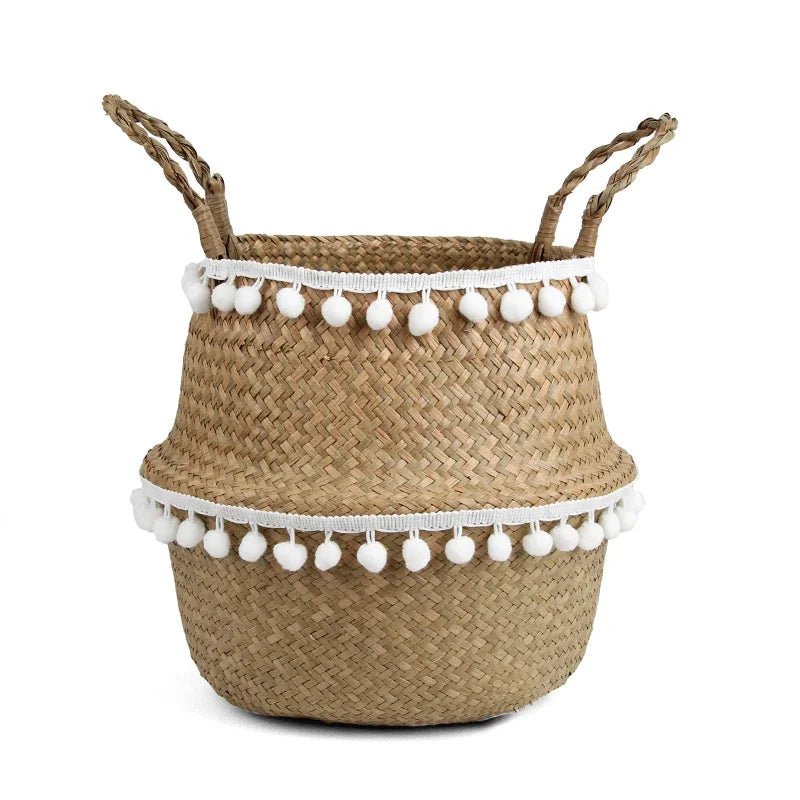 Thermabuild | Handmade Bamboo Wicker Basket Foldable Storage and Planter