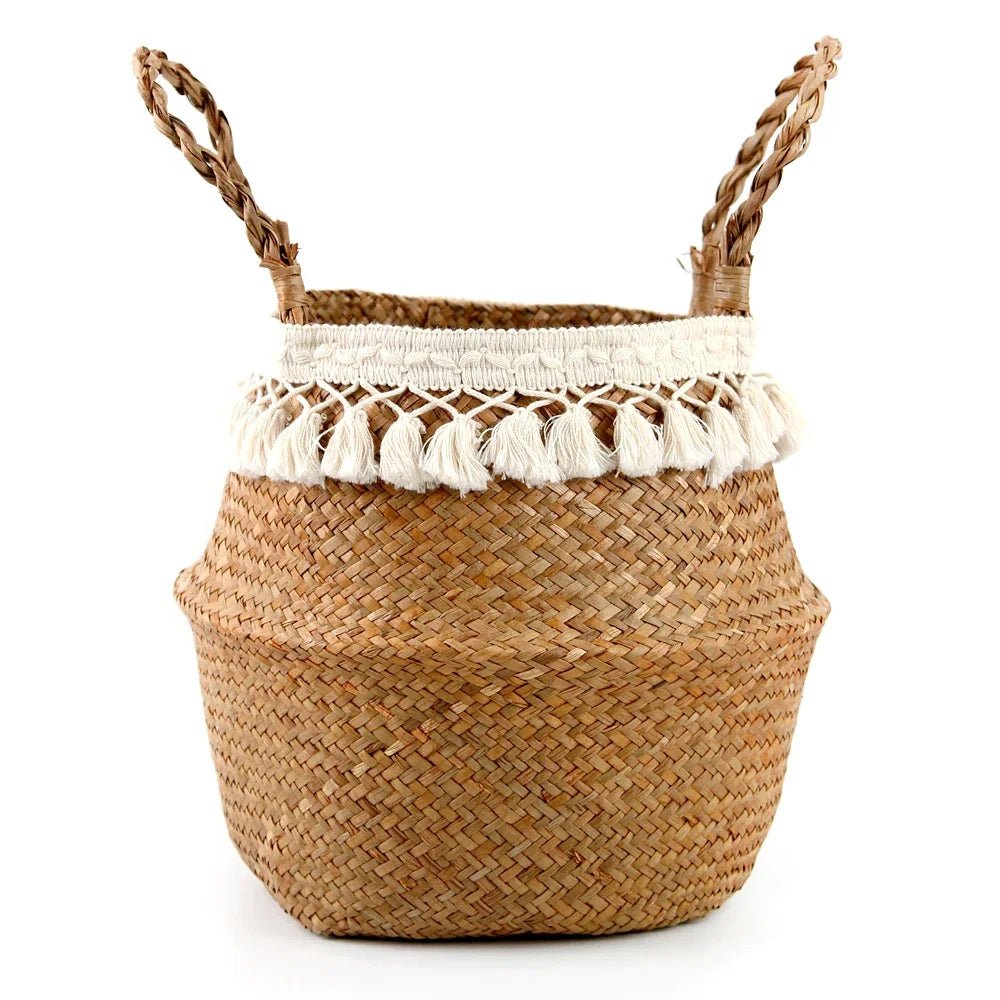 Thermabuild | Handmade Bamboo Wicker Basket Foldable Storage and Planter
