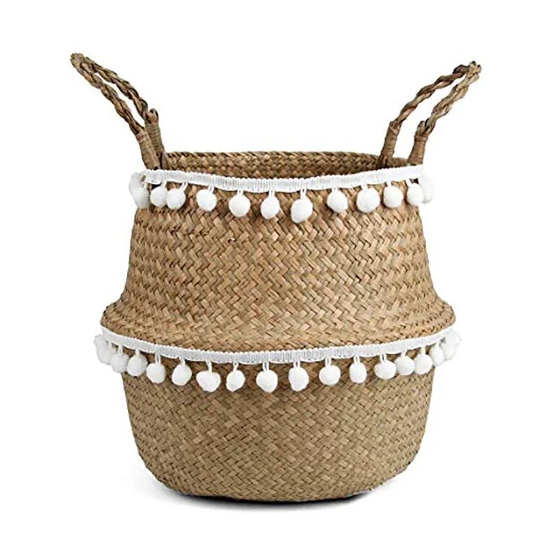 Thermabuild | Handmade Bamboo Wicker Basket Foldable Storage and Planter
