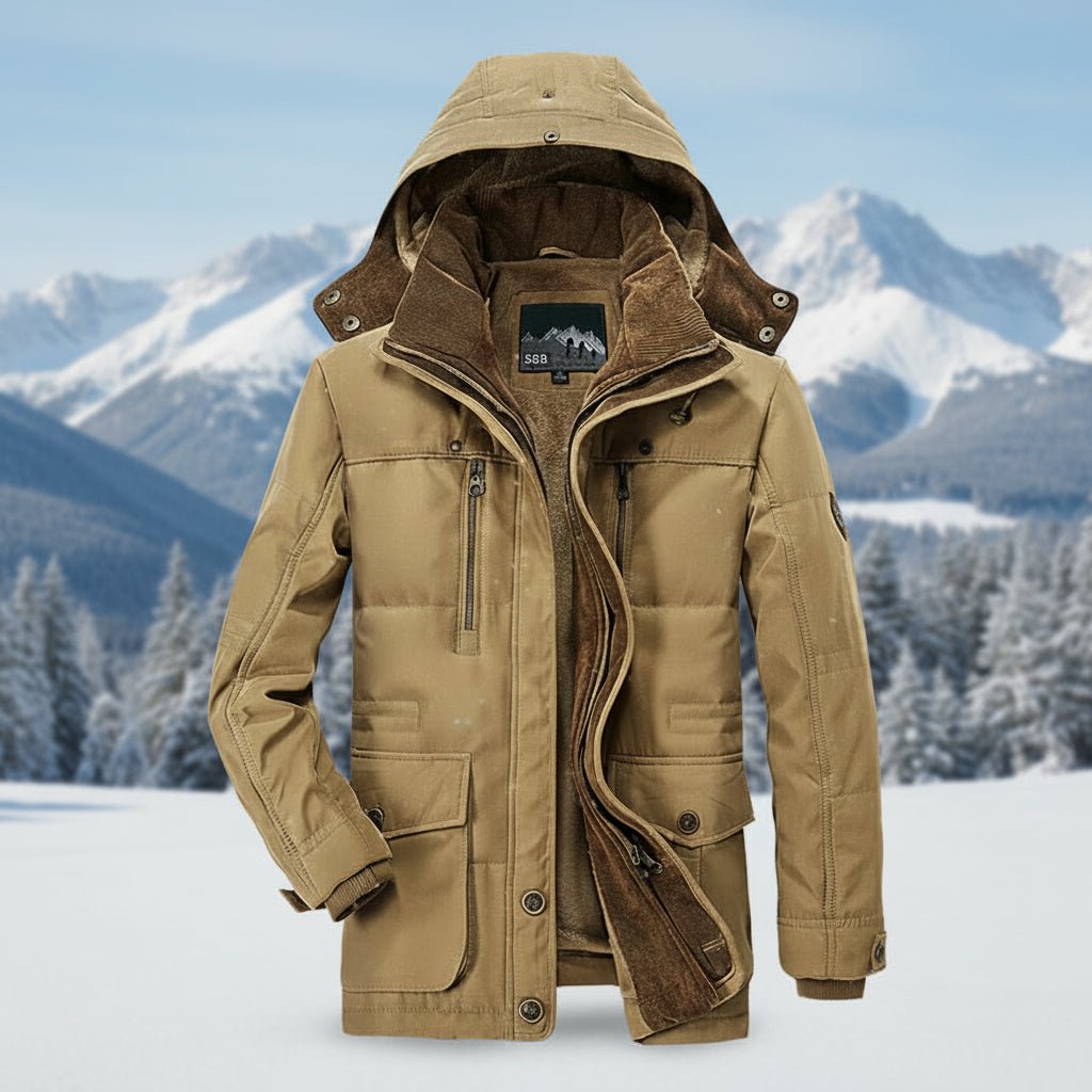 Thermabuild | Sustainable Men's Insulated Winter Jacket with Rain Resistant Finish
