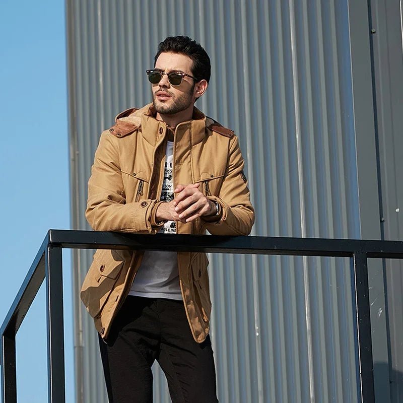 Thermabuild | Sustainable Men's Insulated Winter Jacket with Rain Resistant Finish