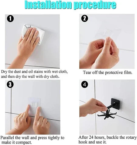 Thermabuild | 360° Rotating Self-Adhesive Utility Hook