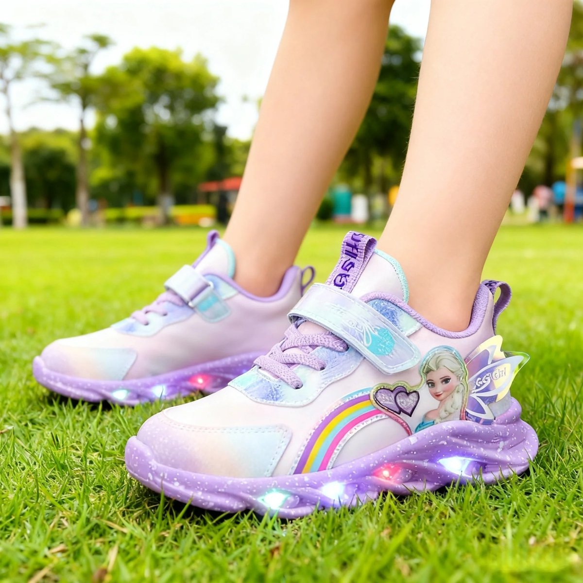 Thermabuild | LED Princess Sneakers with Child-Safe Traction Control