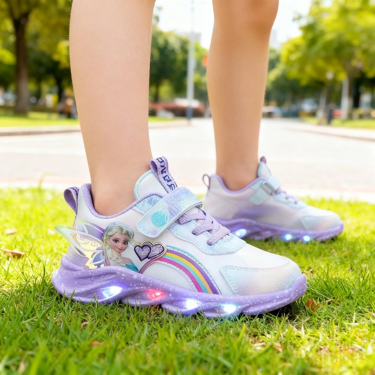 Thermabuild | LED Princess Sneakers with Child-Safe Traction Control