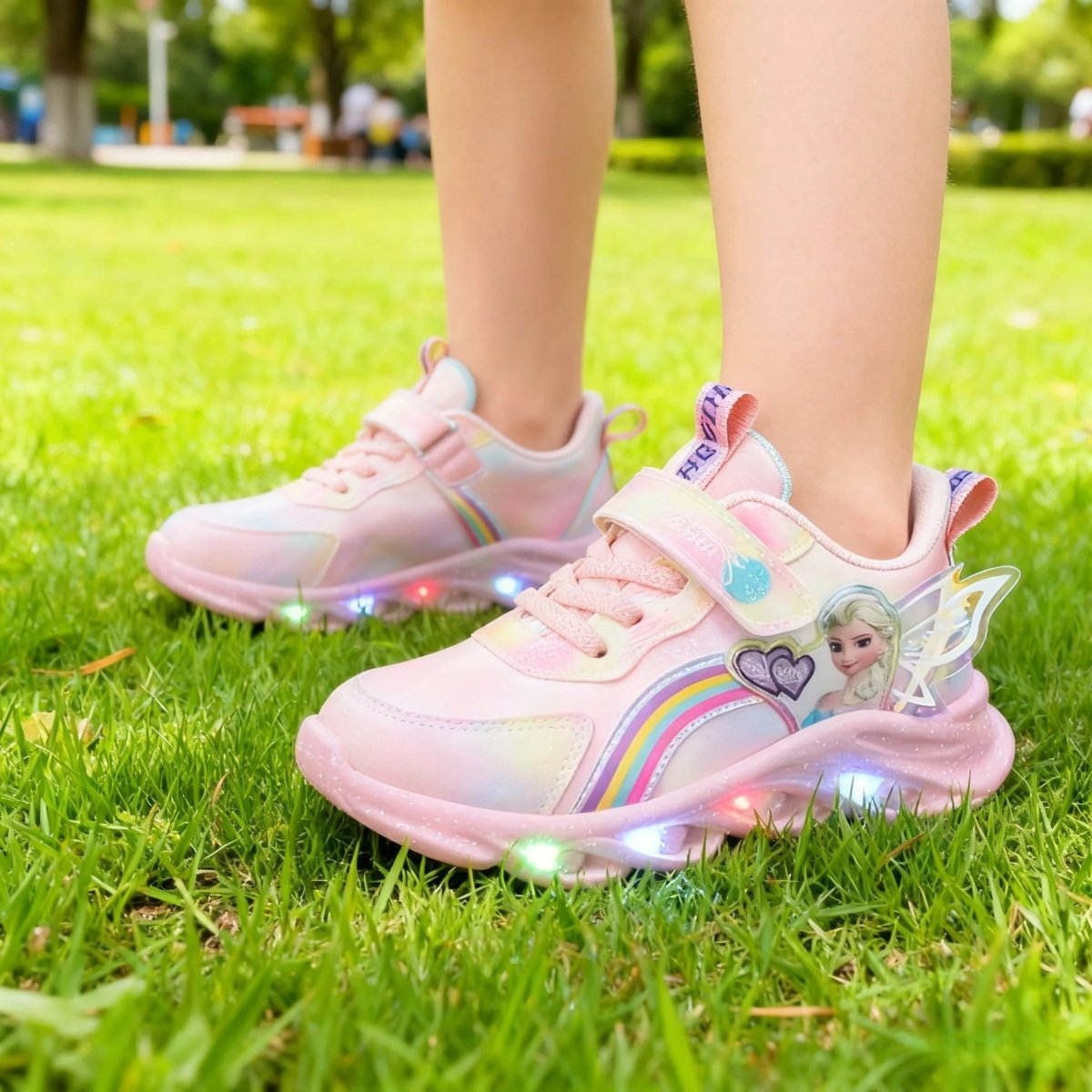 Thermabuild | LED Princess Sneakers with Child-Safe Traction Control