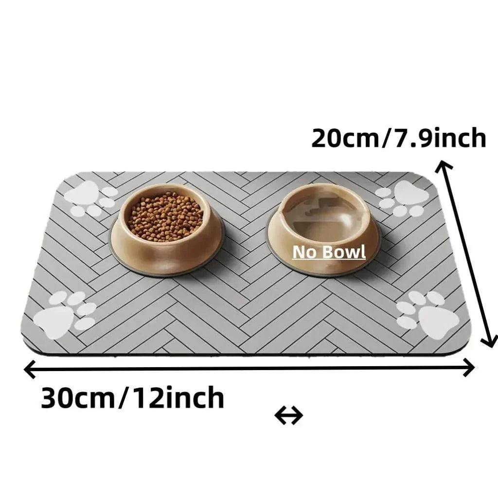 Thermabuild | Absorbent Pet Bowl Mat for Clean Floors