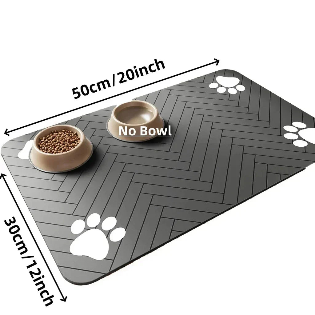 Thermabuild | Absorbent Pet Bowl Mat for Clean Floors