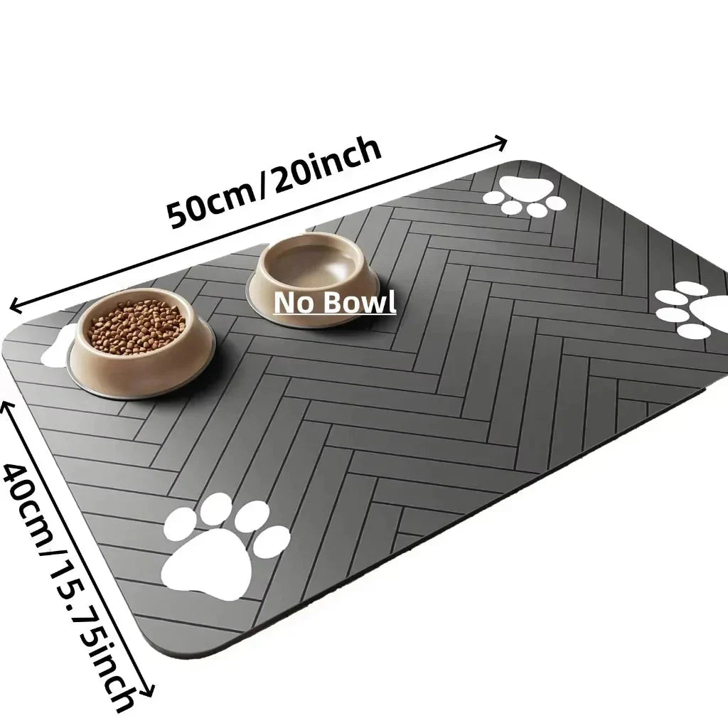 Thermabuild | Absorbent Pet Bowl Mat for Clean Floors