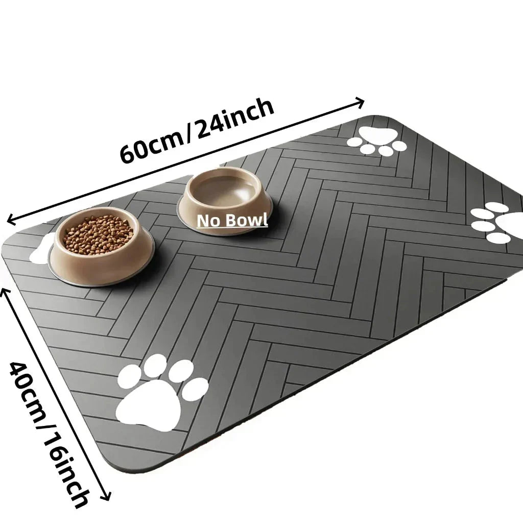 Thermabuild | Absorbent Pet Bowl Mat for Clean Floors