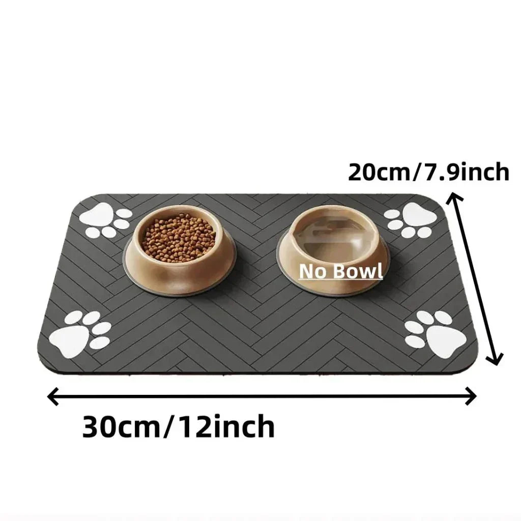 Thermabuild | Absorbent Pet Bowl Mat for Clean Floors