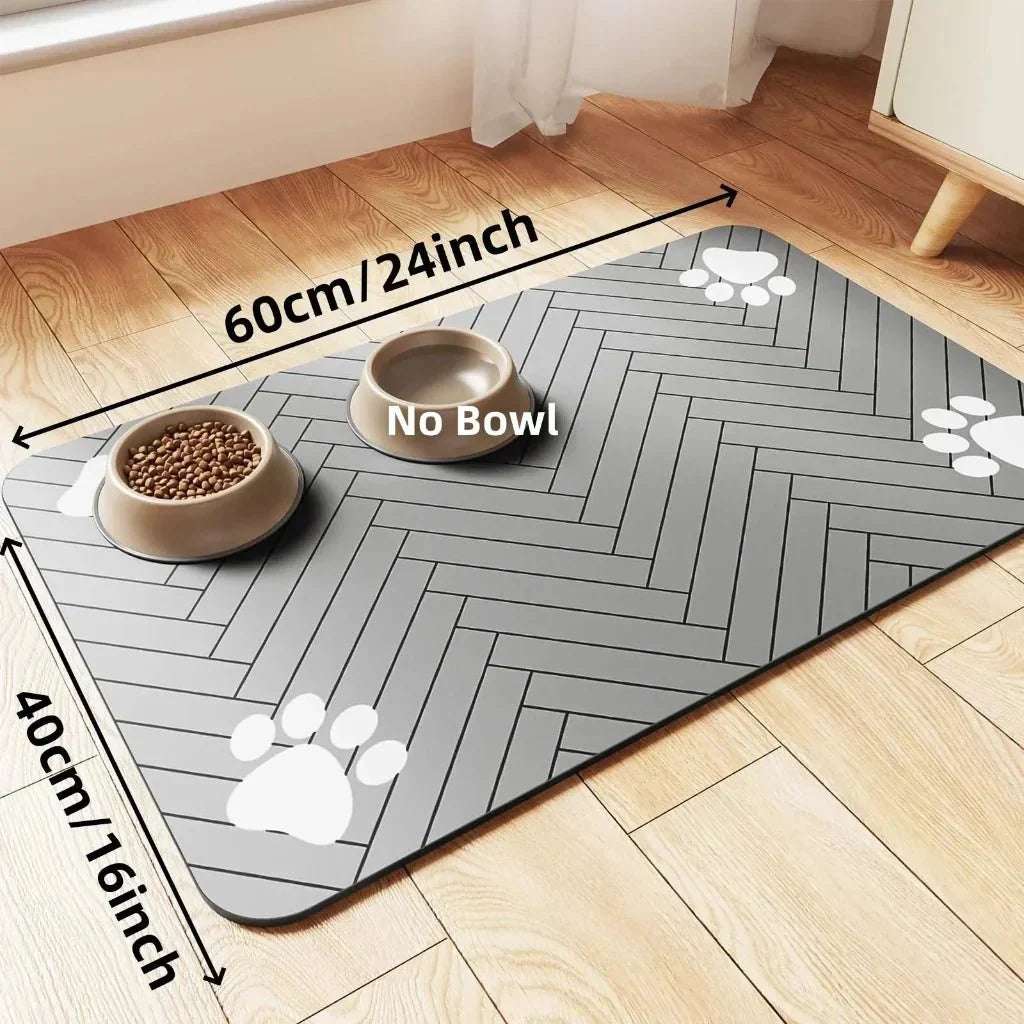 Thermabuild | Absorbent Pet Bowl Mat for Clean Floors