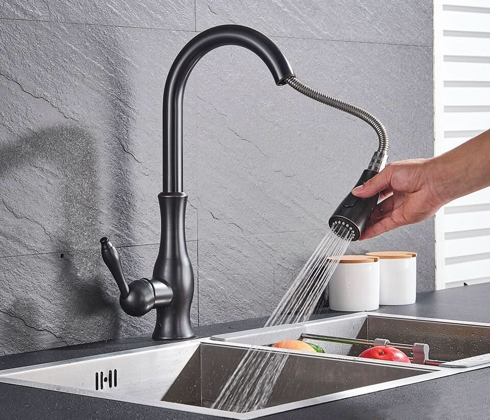 Thermabuild | Extendable Stainless Steel Kitchen Tap for Flexible Rinsing