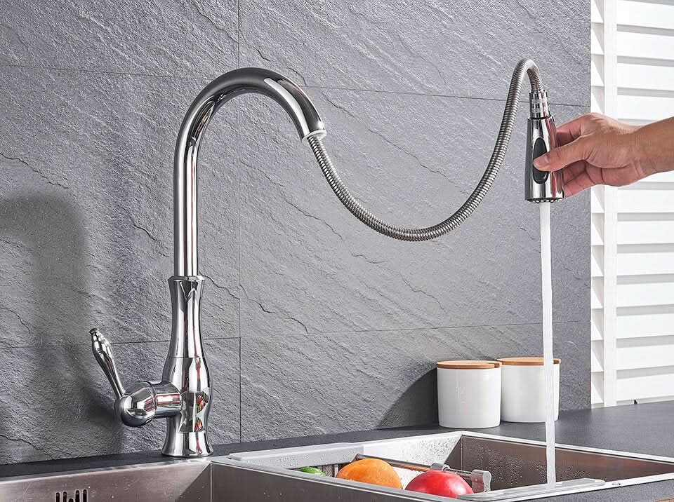 Thermabuild | Extendable Stainless Steel Kitchen Tap for Flexible Rinsing