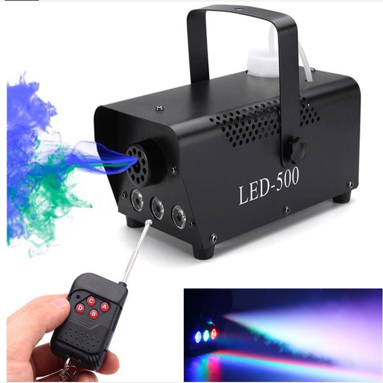 Thermabuild | Halloween Fog Machine Smoke with Built-In LED Lights Wireless Remote for Party Decoration