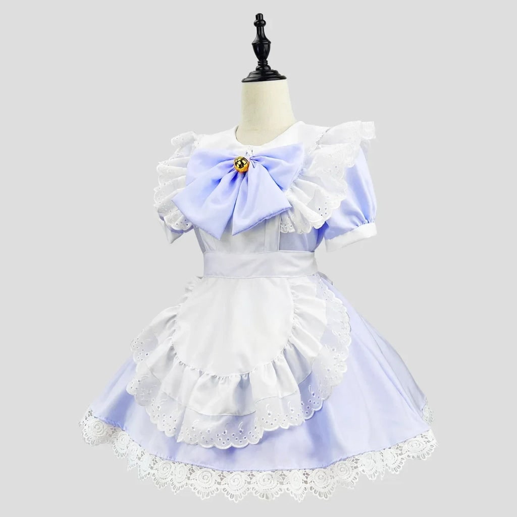 Thermabuild | French Maid Costume with Ruffled Apron for Halloween