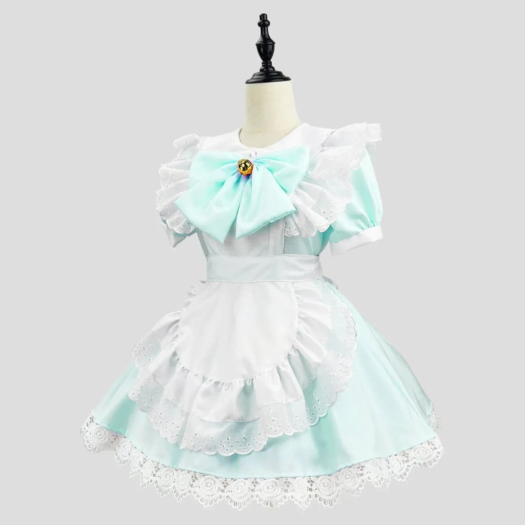 Thermabuild | French Maid Costume with Ruffled Apron for Halloween
