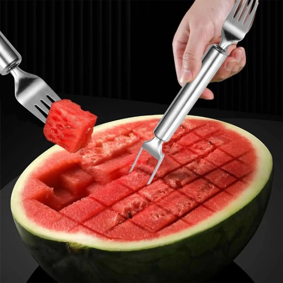 Thermabuild | Dual Blade & Fork for Effortless Fruit Preparation