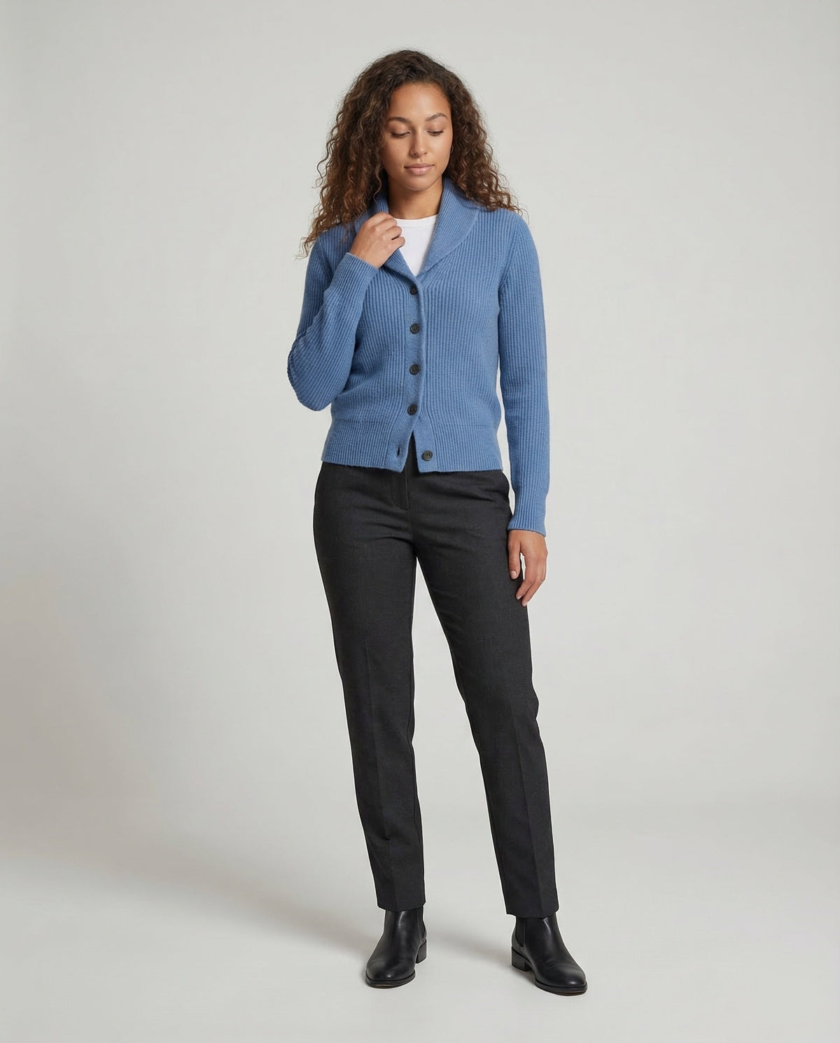Thermabuild | Women's Lapel Collar Knit Cardigan