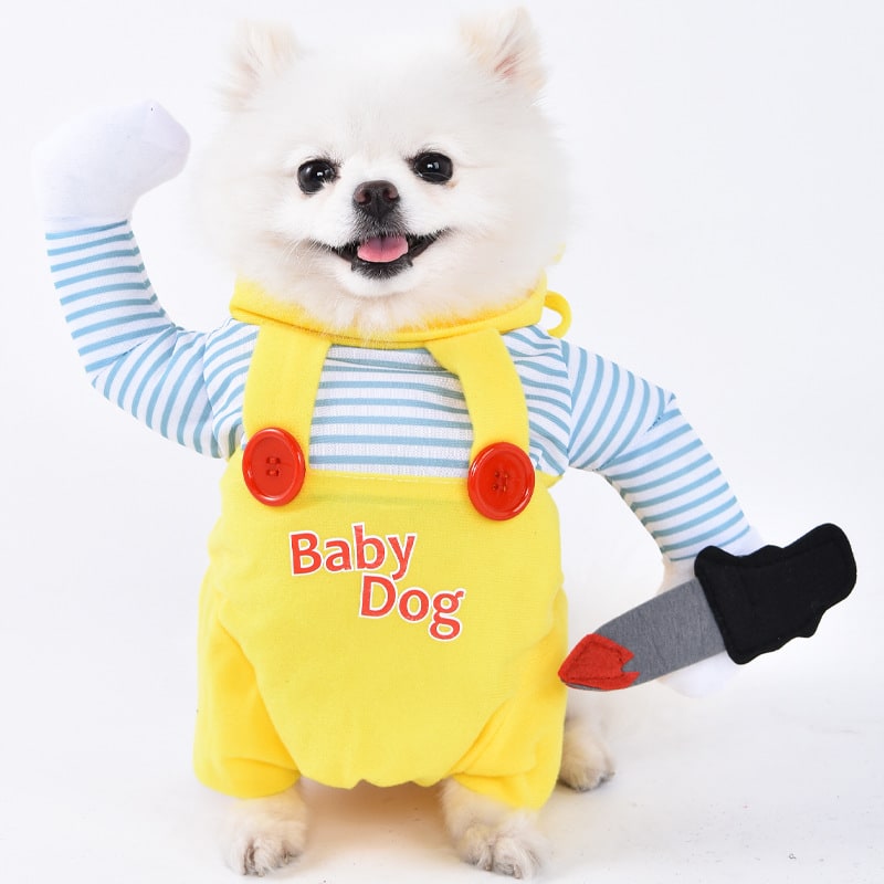 Thermabuild | Funny Dog Costume with Novelty Holiday Designs and Adjustable Closures Halloween
