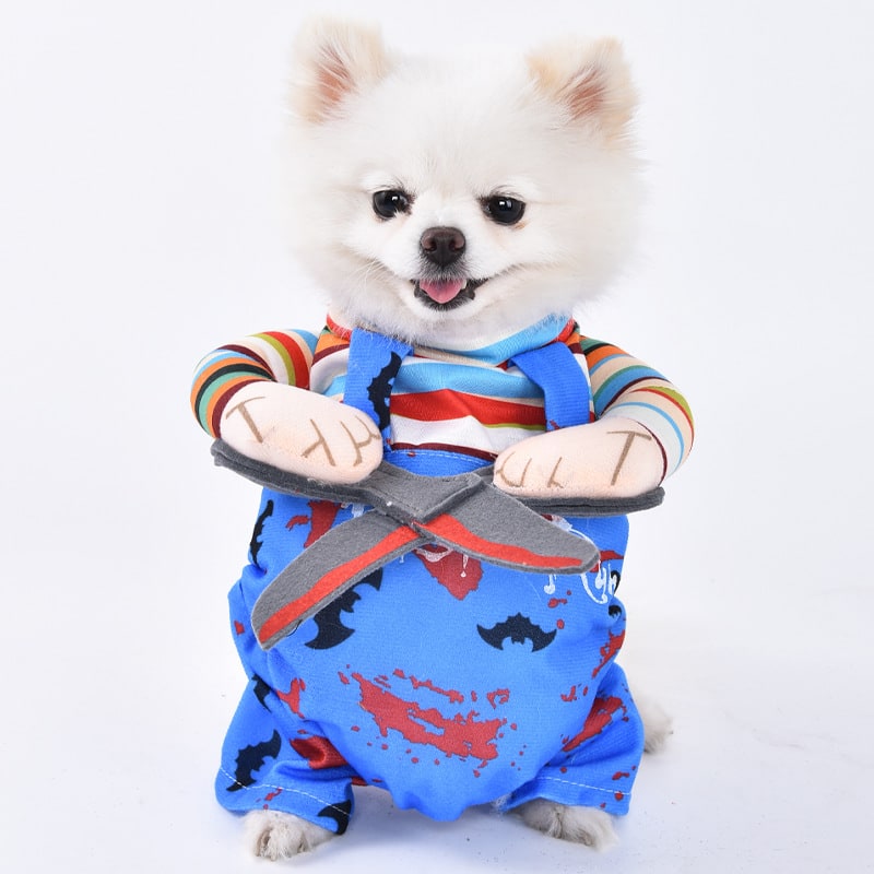 Thermabuild | Funny Dog Costume with Novelty Holiday Designs and Adjustable Closures Halloween