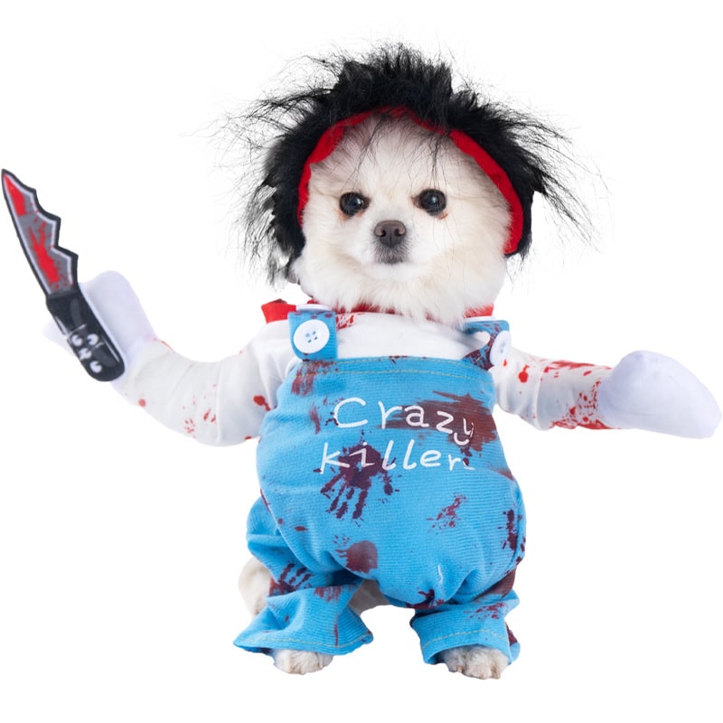 Thermabuild | Funny Dog Costume with Novelty Holiday Designs and Adjustable Closures Halloween