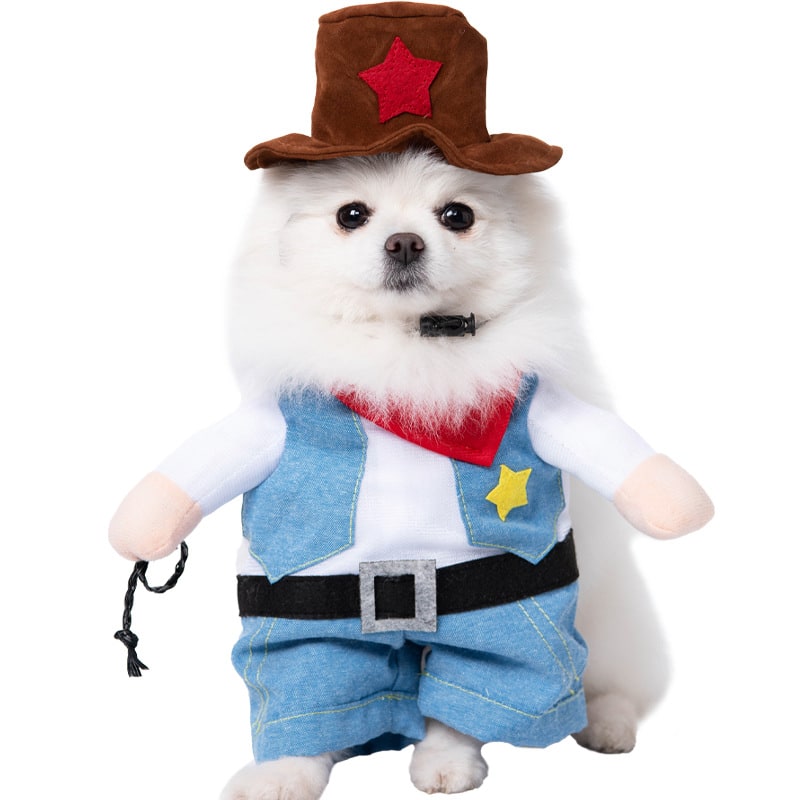 Thermabuild | Funny Dog Costume with Novelty Holiday Designs and Adjustable Closures Halloween