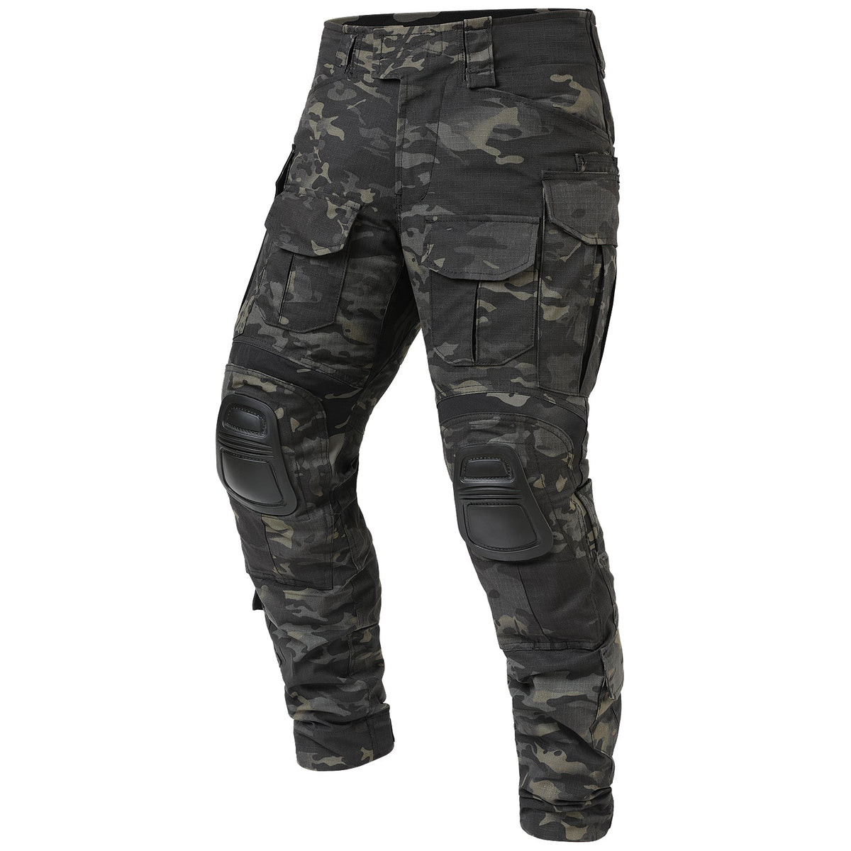 Thermabuild | Rip-Stop Camo Combat Trousers with Knee Pads