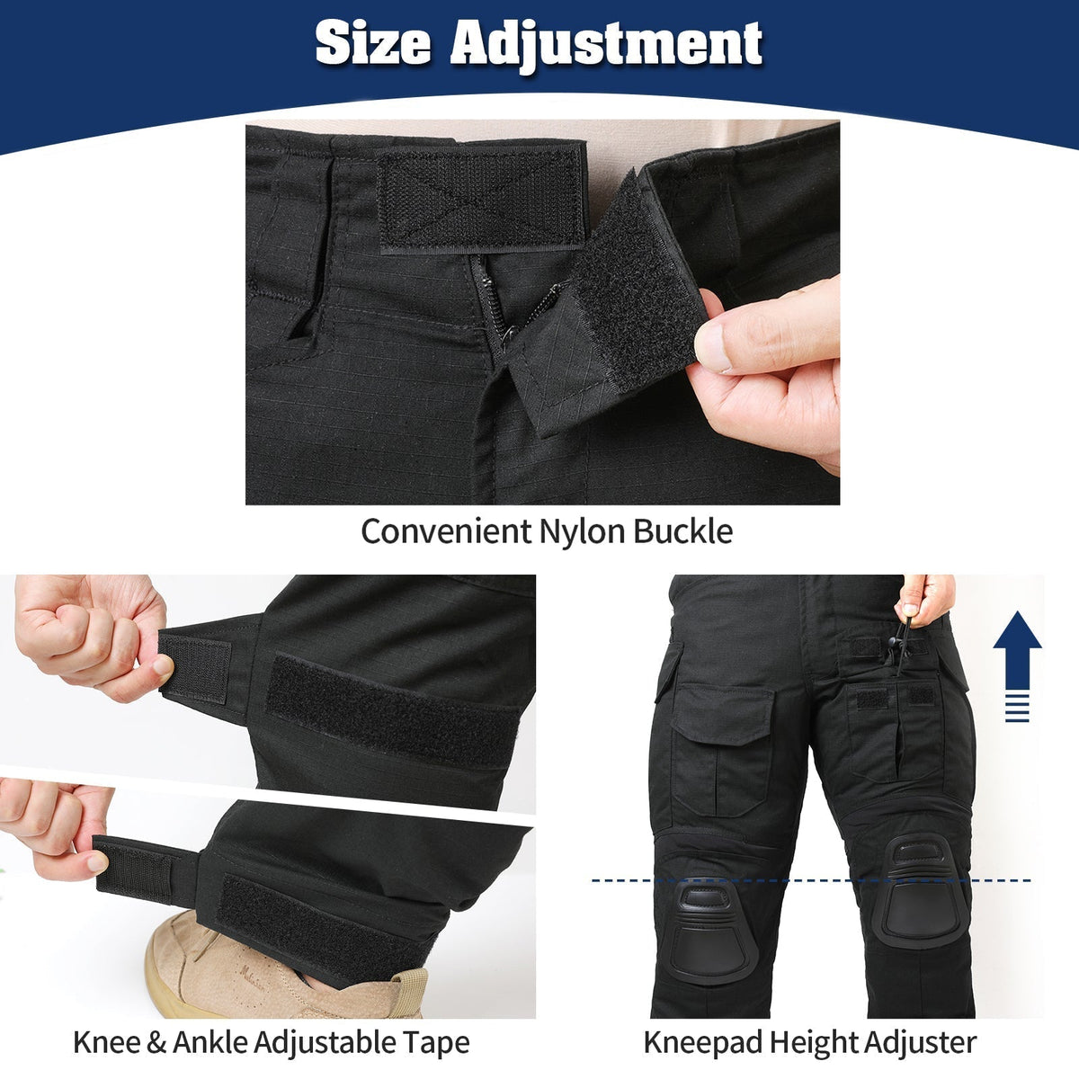 Thermabuild | Rip-Stop Camo Combat Trousers with Knee Pads