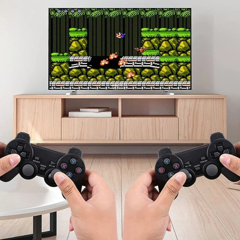Thermabuild | Retro Game Stick Lite Wireless Console with 10,000 Built-in Games - 4K HDMI Video Game Dongle with 2 Controllers for Kids and Adults - Unisex